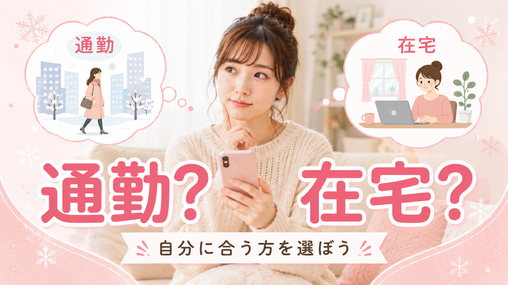 札幌でチャットレディをする際に通勤と在宅を比較する女性