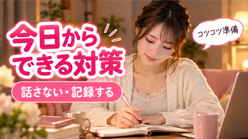 副業の収入と経費をノートに記録する女性